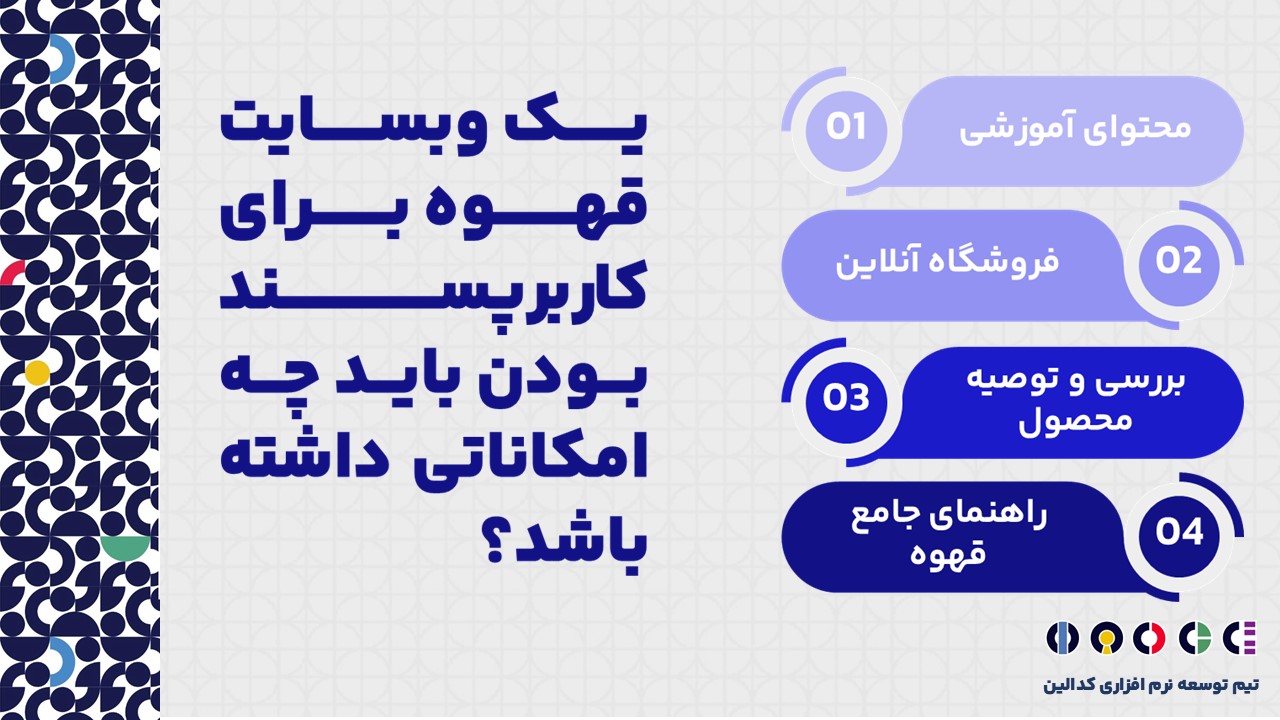 امکاناتی که یک وبسایت قهوه حتما باید داشته باشد؟